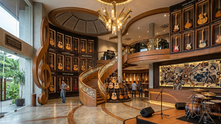 Desain Toko Alat Musik di Jakarta Selatan: Menciptakan Pengalaman Ritel yang Harmonis