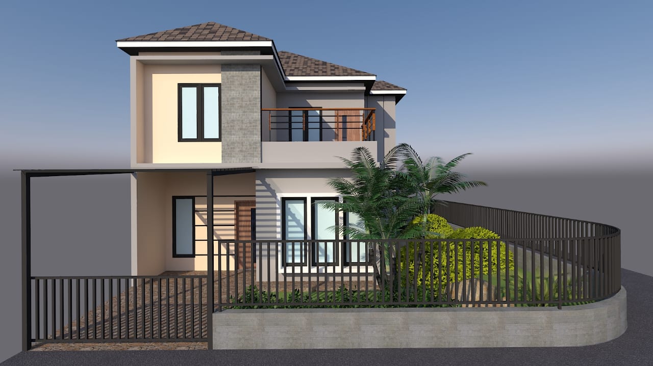 Desain Eksterior Modern Tropis